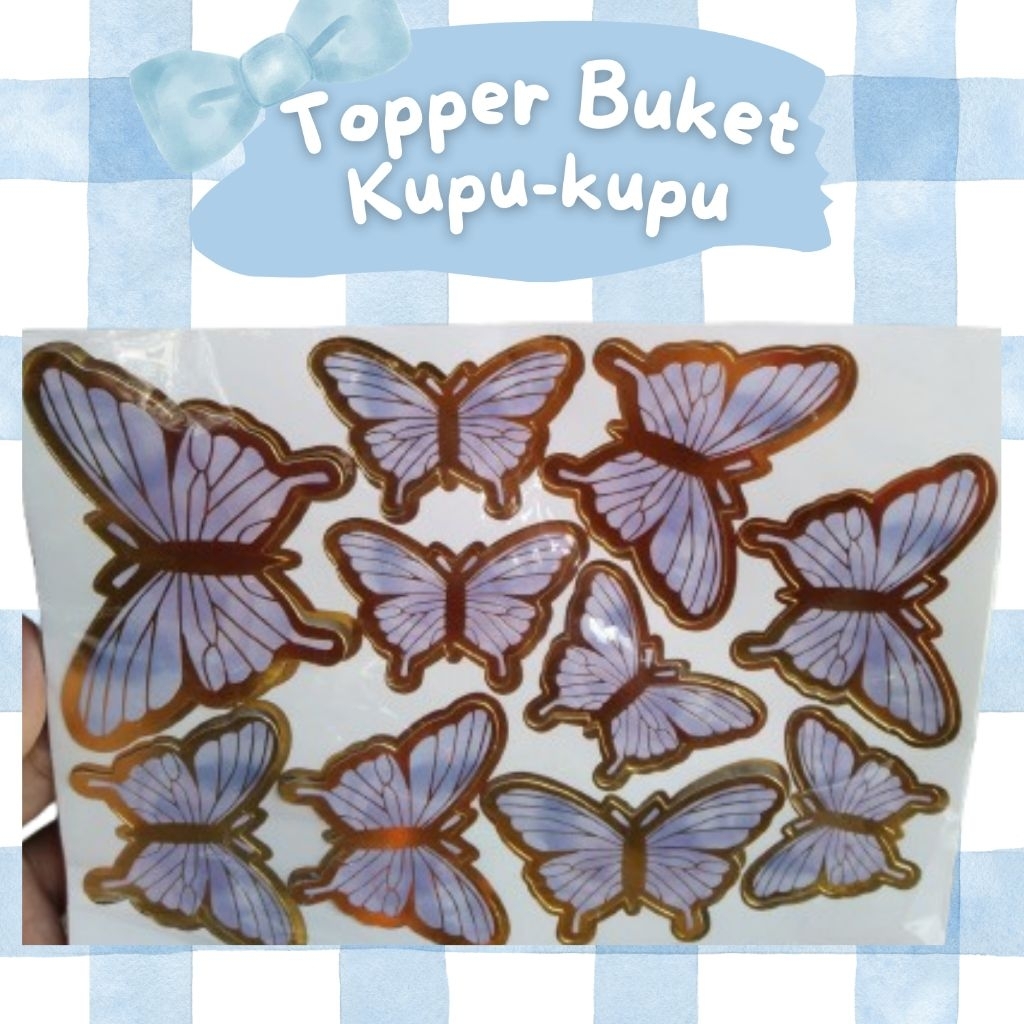 Topper Kupu-kupu Buket BUKET KOSONGAN ISI SENDIRI MURAH FREE TUSUKAN BUKET LUCU GIFT HADIAH ANAK HAD