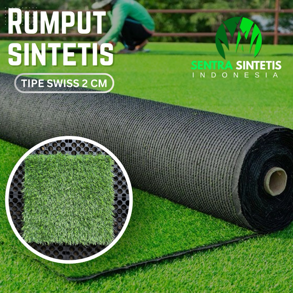 Rumput Sintetis Swiss 20 mm / Rumput Sintetis 2 cm / Rumput Sintetis Mini / Rumput Sintesis