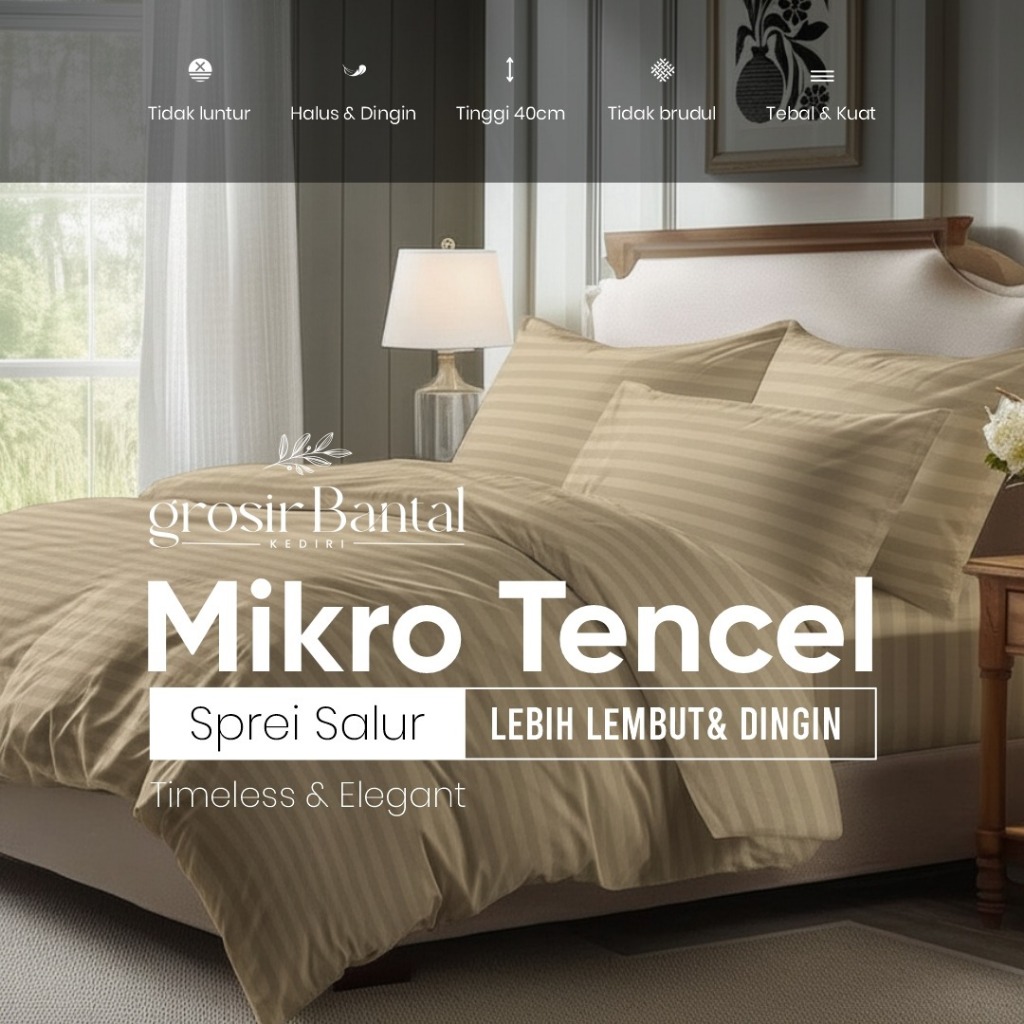 Sprei Hotel Tinggi 40 cm Microtencel