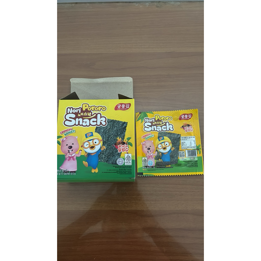 

Poporo Seaweed Crispy rasa bbq isi 12pc