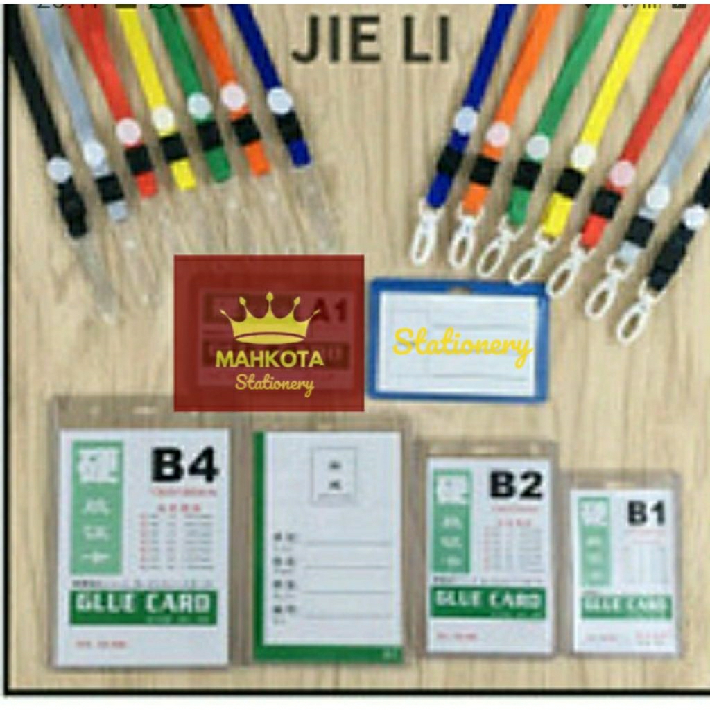 

ID Card Plastik Mika B1.B2.B3.B4+Tali Gantungan/Tempat ID Card