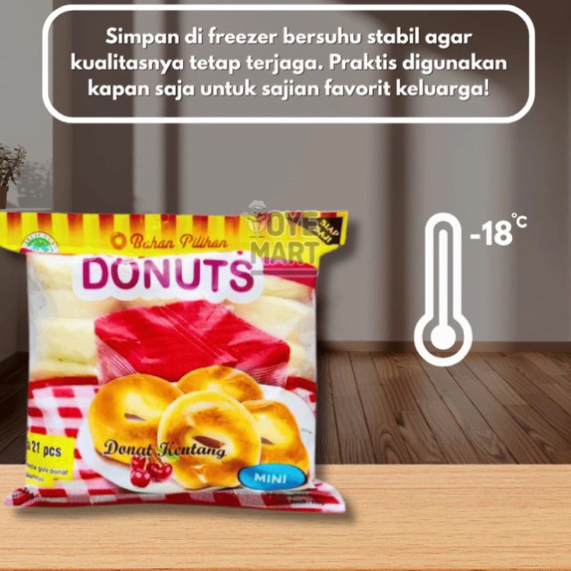 

DONAT PELANGI Isi 21 mini