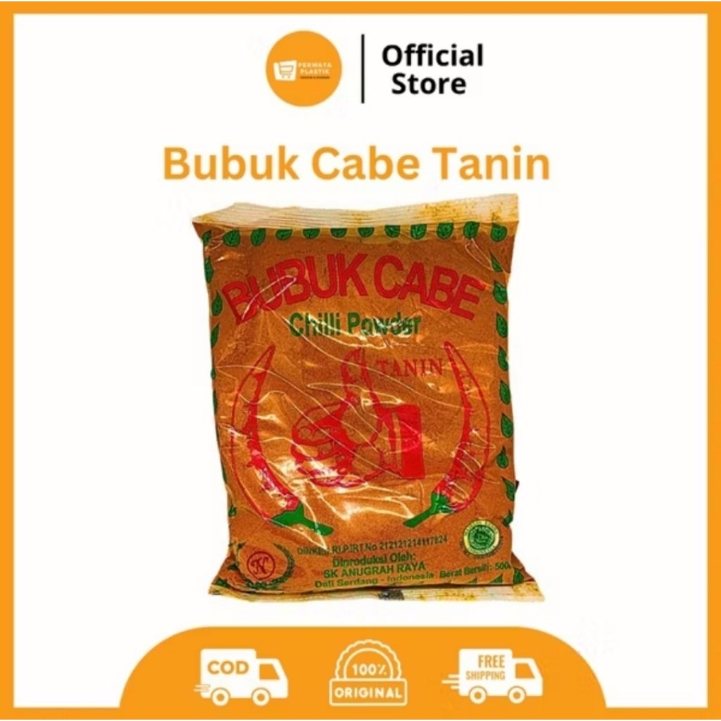 

Bubuk Cabe Murni Cabe 100% Cap Bubuk Cabe Tabi Berat 500kg