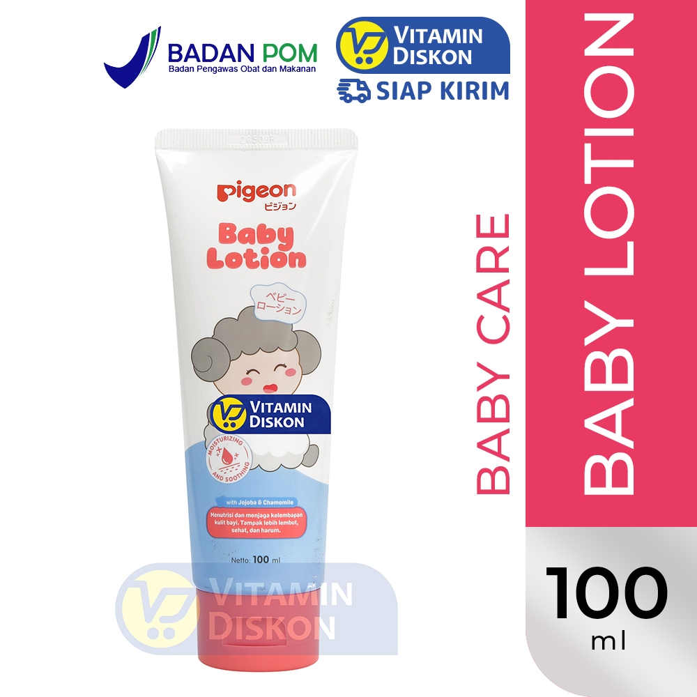 PIGEON BABY LOTION - 100ML | Lotion Pelembut Bayi, Lotion Anti Alergi, Bebas Pewarna