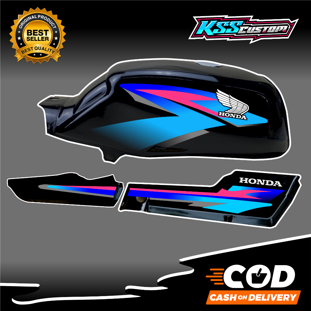 striping honda win 100 variasi custom - striping honda win trail custom japan win modif