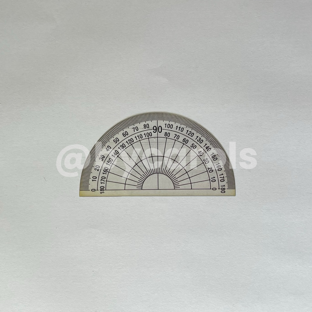 

PENGGARIS BUSUR 180 DERAJAT PROTRACTOR PLASTIK TIPIS