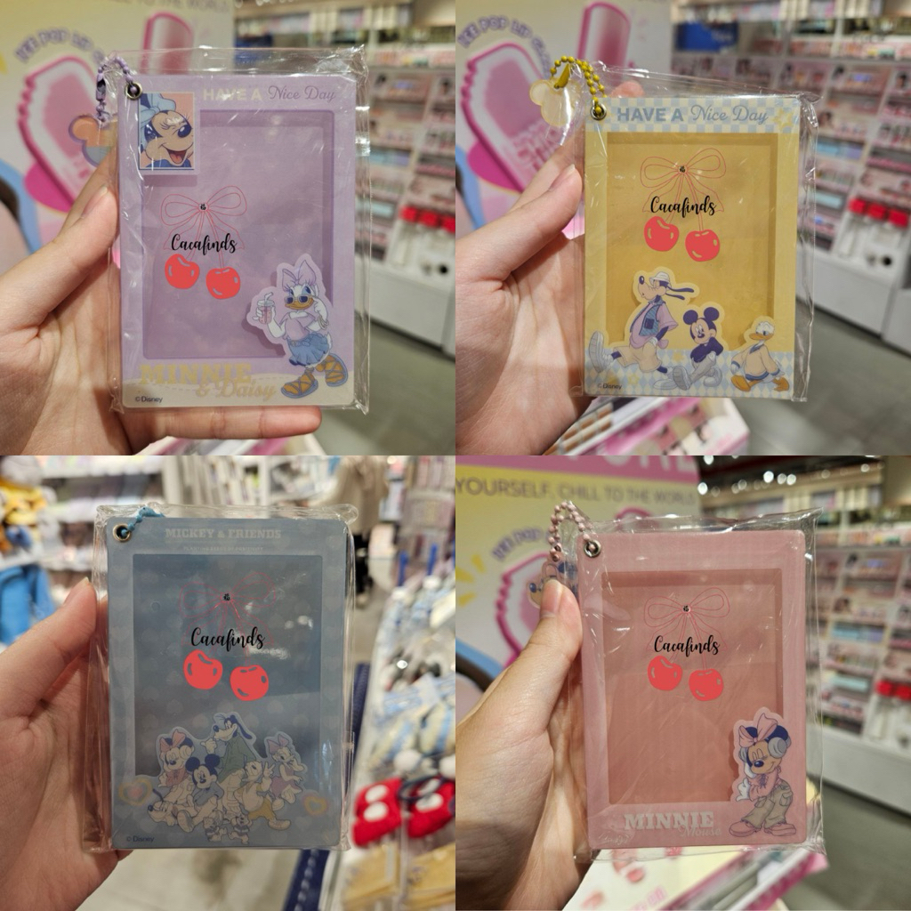 

OHSOME x Disney‼️Acrylic Photo Card Holder Mickey Mouse & Friends Collections (Pink / Blue / Yellow)