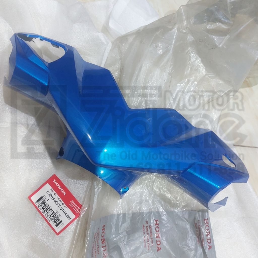cover handle batok depan dpan biru honda beat karbu biru original 53205-KVY-910ABM