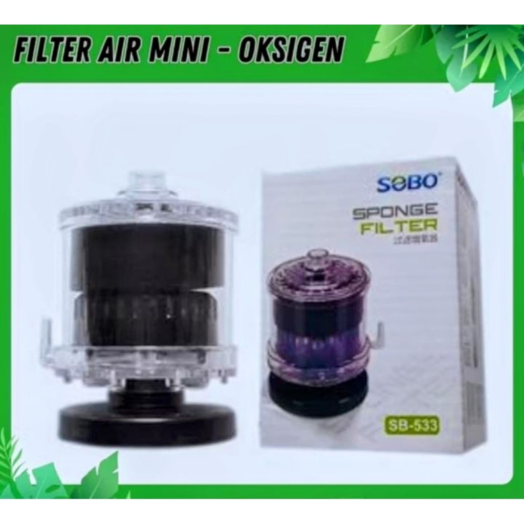 Sponge filter aquarium Bio sponge biofoam filter aquarium Sobo SB-533