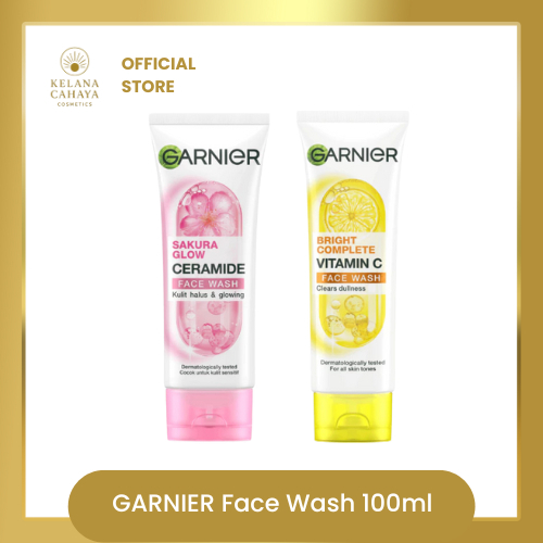 GARNIER Sakura Glow Face Wash 100ml | Bright Complete Face Wash 100ml