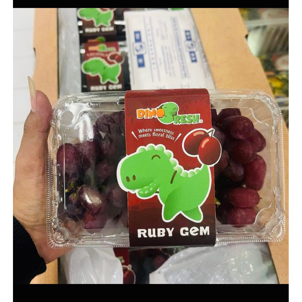 

anggur ruby red gem - dino fresh anggur red gem ruby sweet pack 500 grm