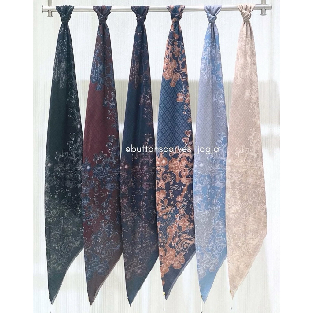 BS NADA 3 SERIES BUTTONSCARVES JILBAB SEGIEMPAT VOAL SQUARE