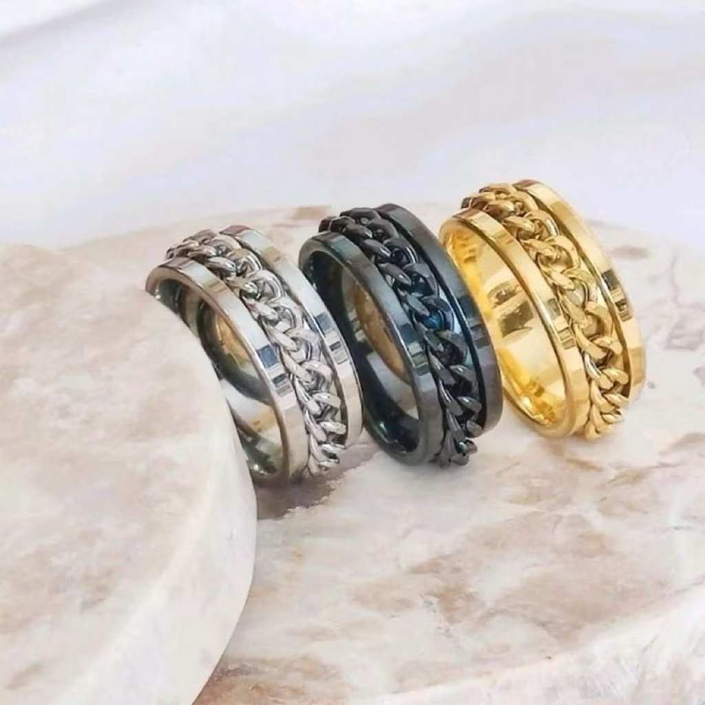 Cincin Titanium Pria Model Rantai Cincin Wanita Model Cincin Pria Model Terbaru Cincin Pria Model Te