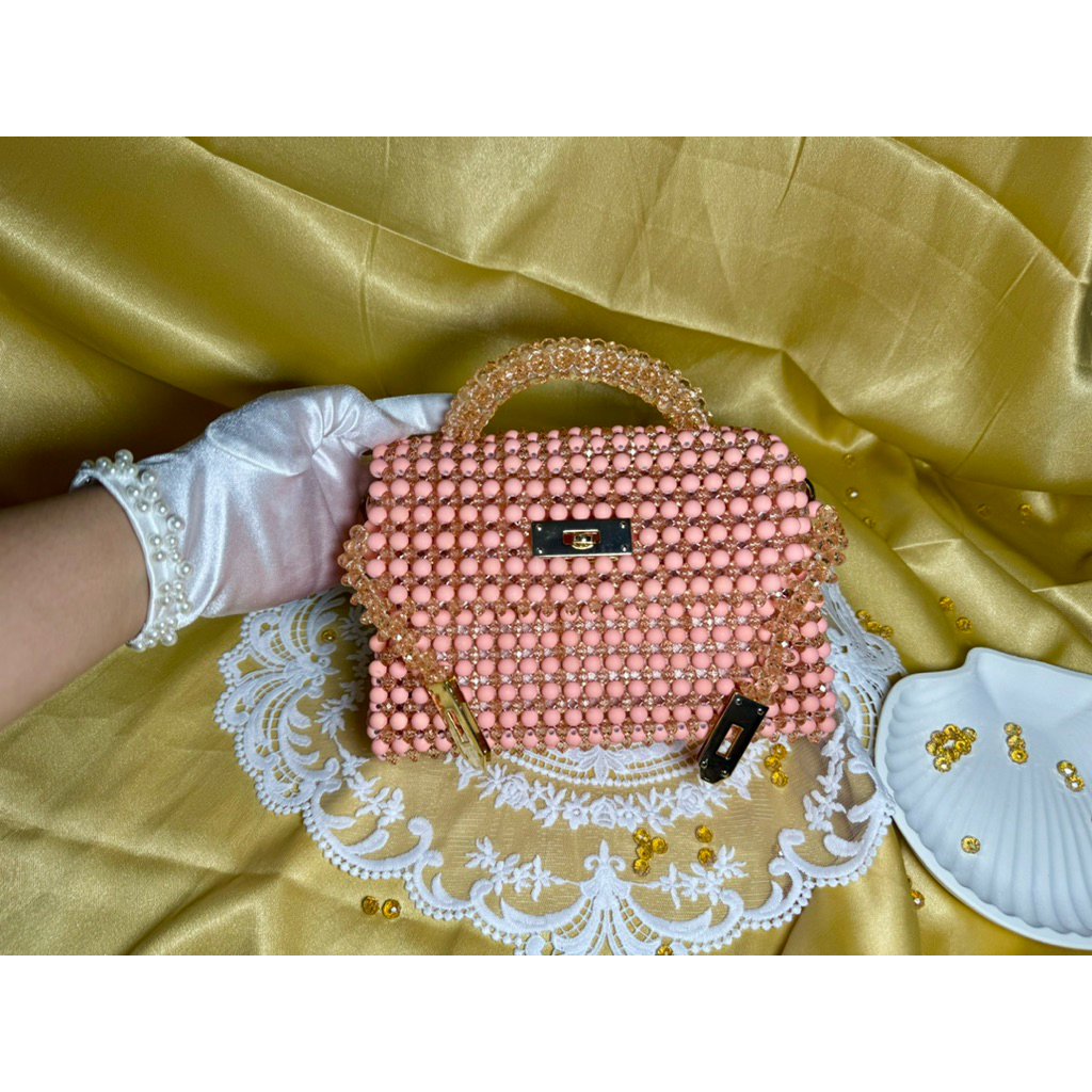 kally bag | beaded bags | acrylic beads | handmade beads | beaded crafts |