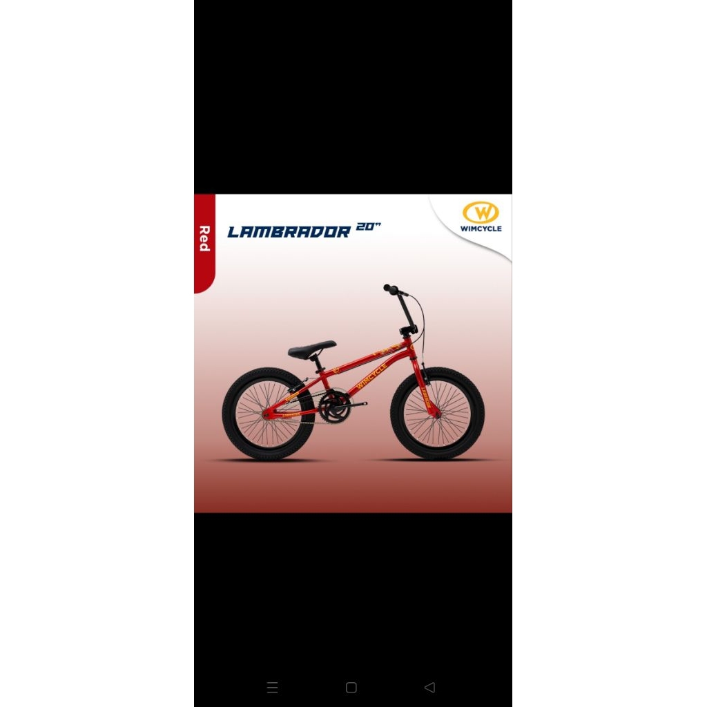 Sepeda BMX 20 Wimcycle LABRADOR new produk