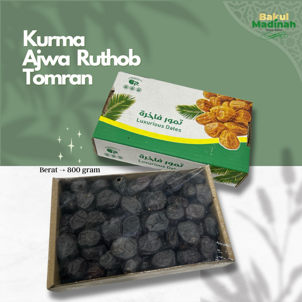 

[Bakul Madinah] - Kurma Ajwa basah ruthob 800 gram