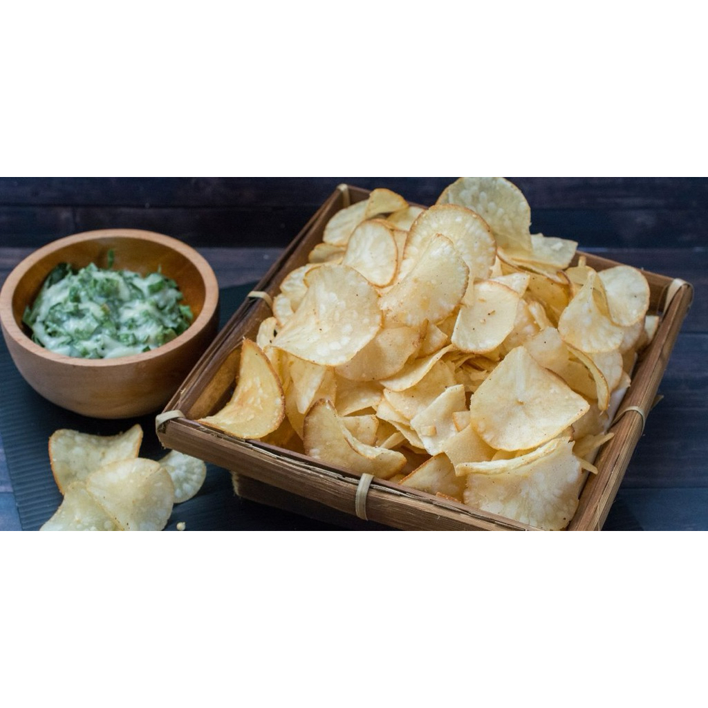 

Keripik singkong asin gurih