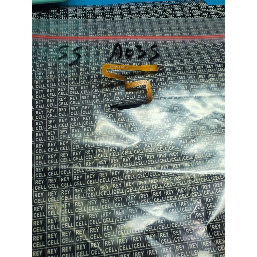 fleksibel fingerprint/sidik jari samsung A03s Original copotan Warna hitam