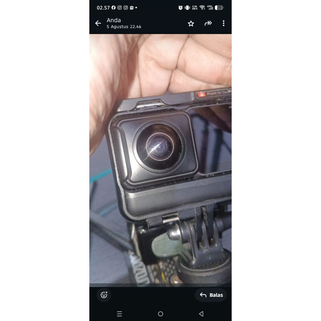 insta360 one r bekas mulus + 3 batt