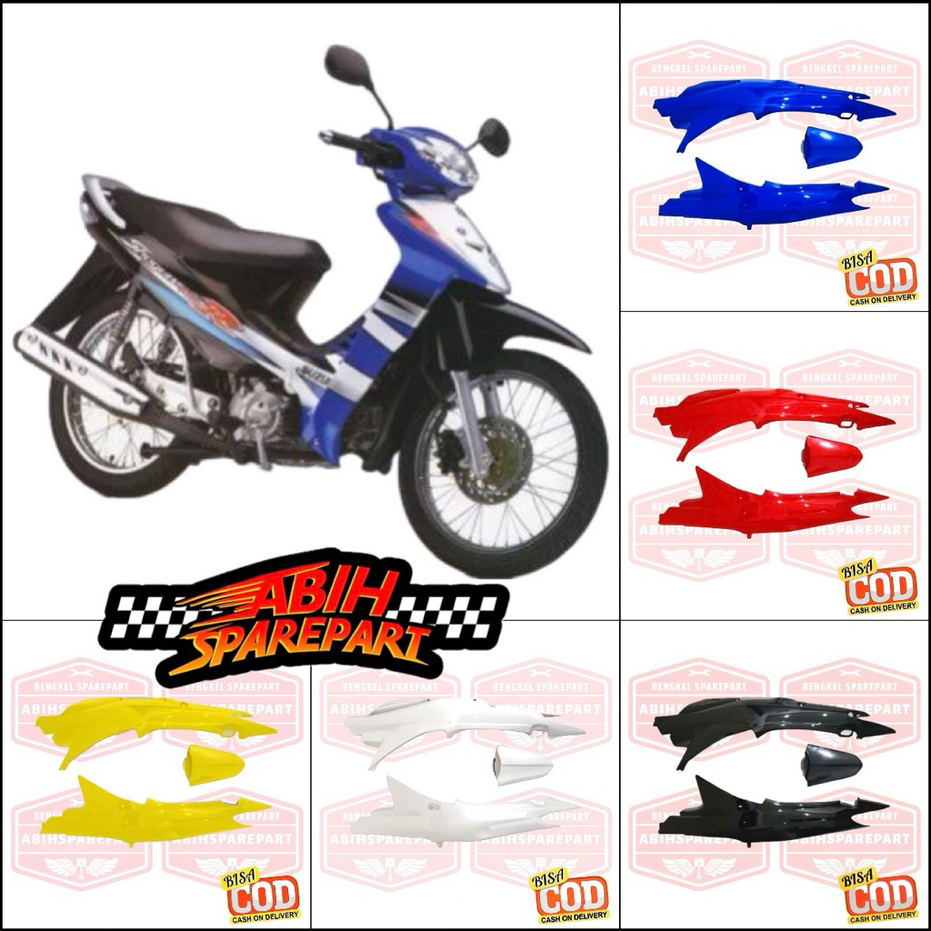 Cover Body Belakang Kanan Kiri Motor Shogun 125 R/125 SP Varian Warna