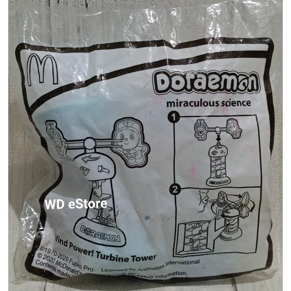 McDonald Happy Meal Toy Doraemon Turbine Tower