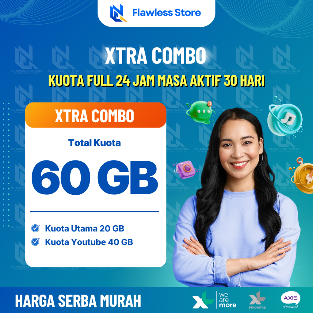 Promo Kuota Paket Data XL Termurah | Xtra Combo 30 Hari