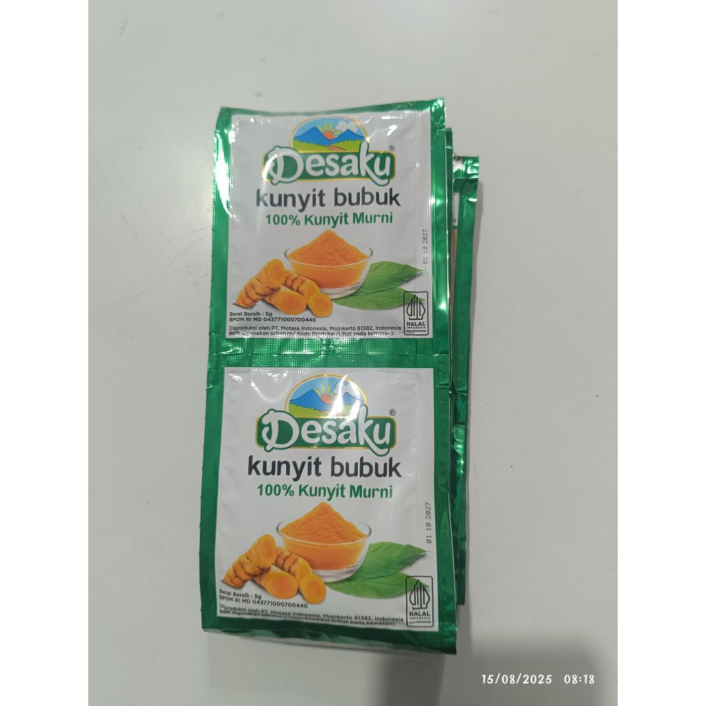 

Kunyit Bubuk Desaku 12 sachet x 5 gr