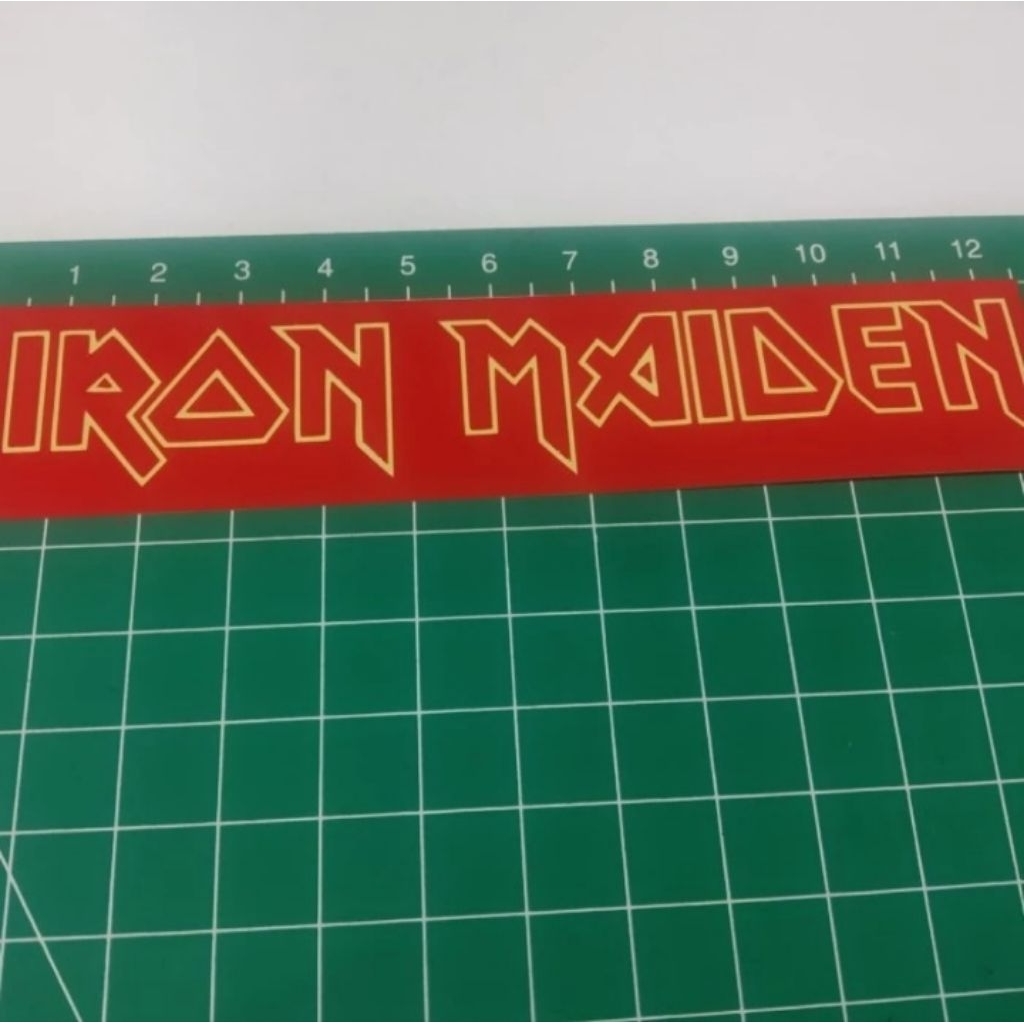 

stiker cutting iron maiden
