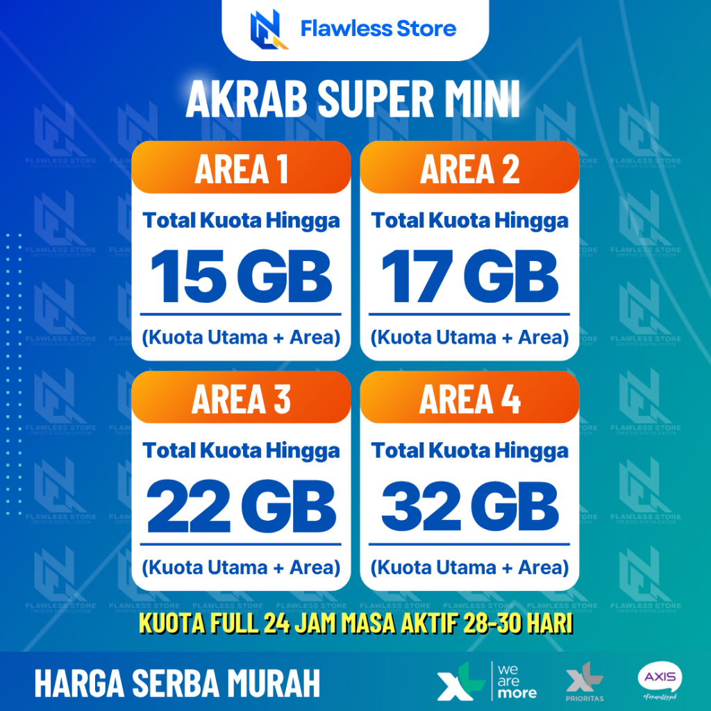 XL DATA KUOTA PROMO MURAH SUPER LENGKAP KUOTA XL / KUOTA AXIS