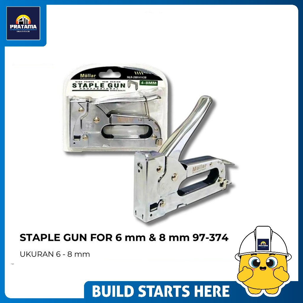 

Staple Gun Paku Tembak 6mm & 8mm - Steples 97-374 untuk Perbaikan
