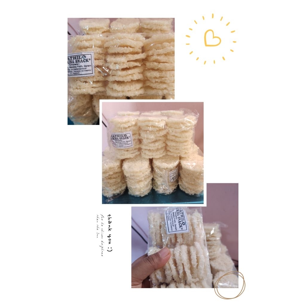 

1kg Pathilo Rengginang Singkong Mini asli Gunungkidul