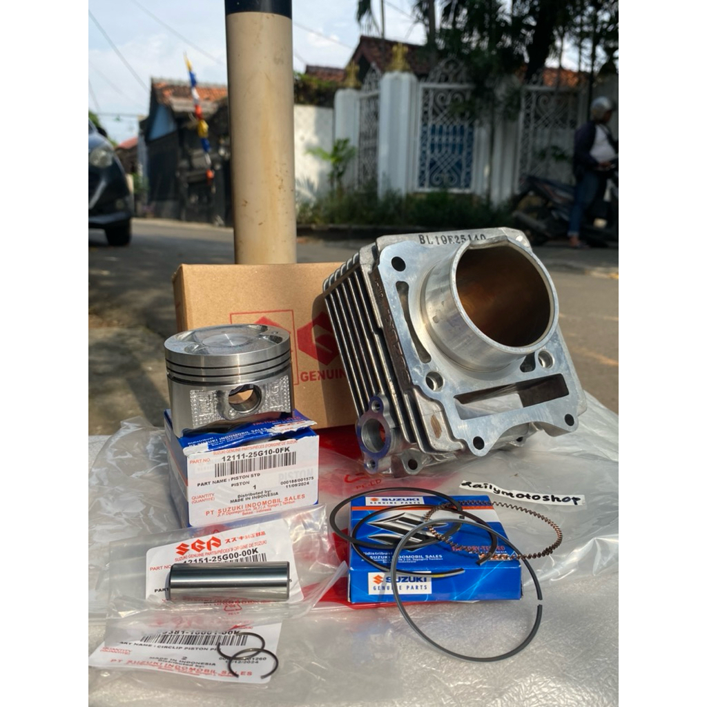 Blok Seher Komplit Piston Satria Fu 150 Karbu CBU Barong Facelift Raider 150 Original SGP