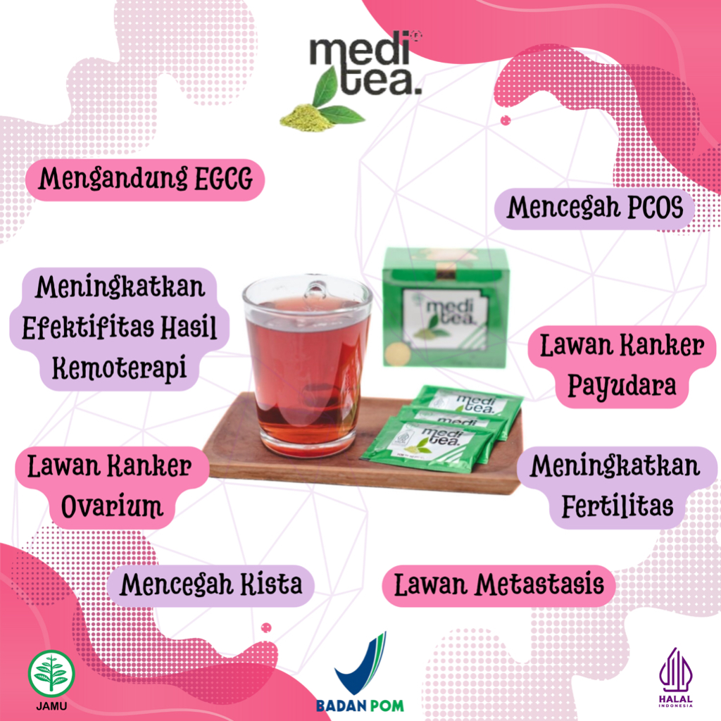 

MediTea - Teh Herbal Atasi Penyakit Wanita, Kanker, Metastasis, PCOS FREE GIFT