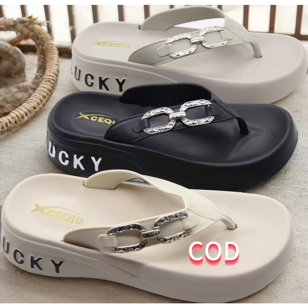 【COD】Sandal jepit karet wanita, sandal jepit wanita anti selip,sol karet lembut,sandal jepit terbaru