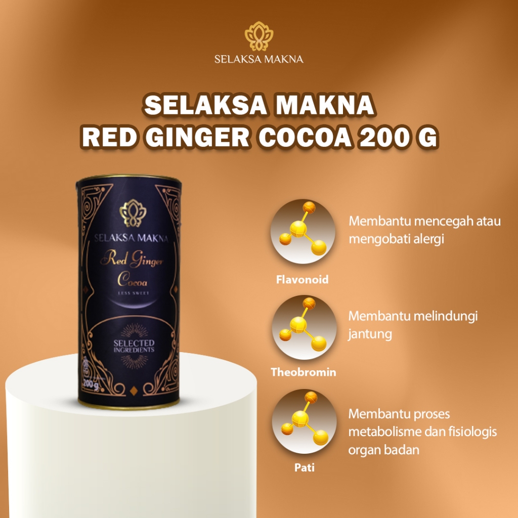 

Selaksa Makna Red Ginger with Cocoa Can 200 Gram