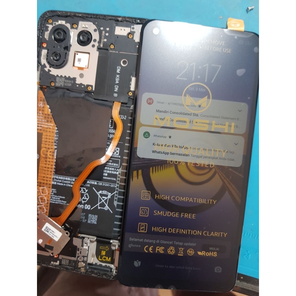 Mesin xiaomi mi 11 lite minus ts