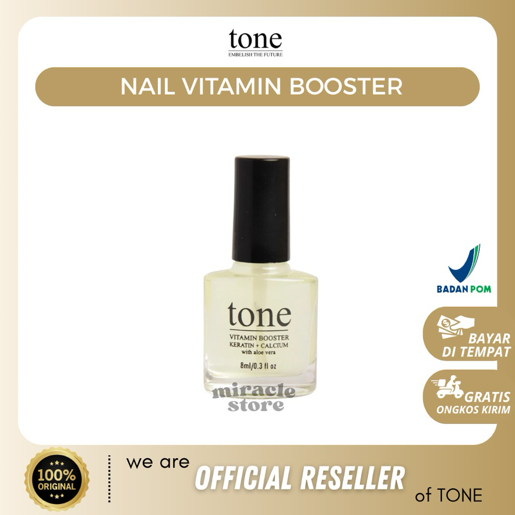 [MIRACLE STORE] TONE NAIL VITAMIN BPOM Vitamin Kuku Tone | Booster Keratin+Calcium | Nail Vitamin | 