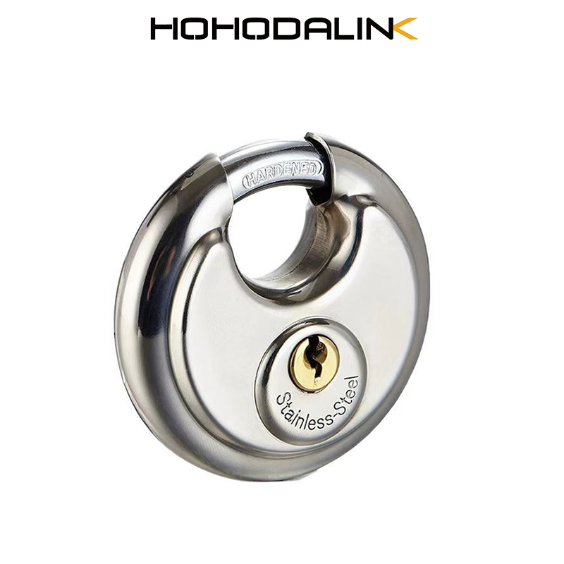 HOHODALINK Gembok Bulat Padlock Stainless 70 Mm - Gembok Cakram 70mm - 70mm Kunci Gembok Bulat Anti 