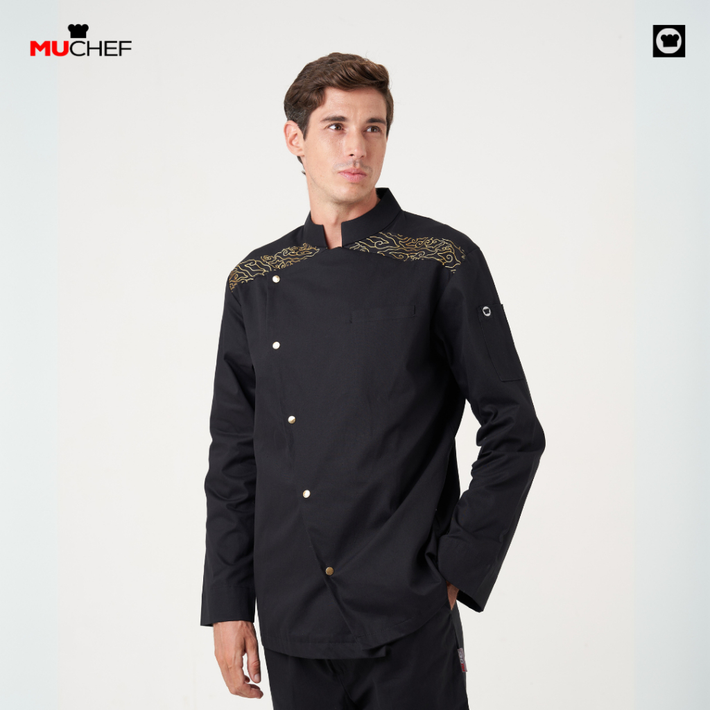 CHEF JACKET / BAJU KOKI PRIA MUCHEF PURANA