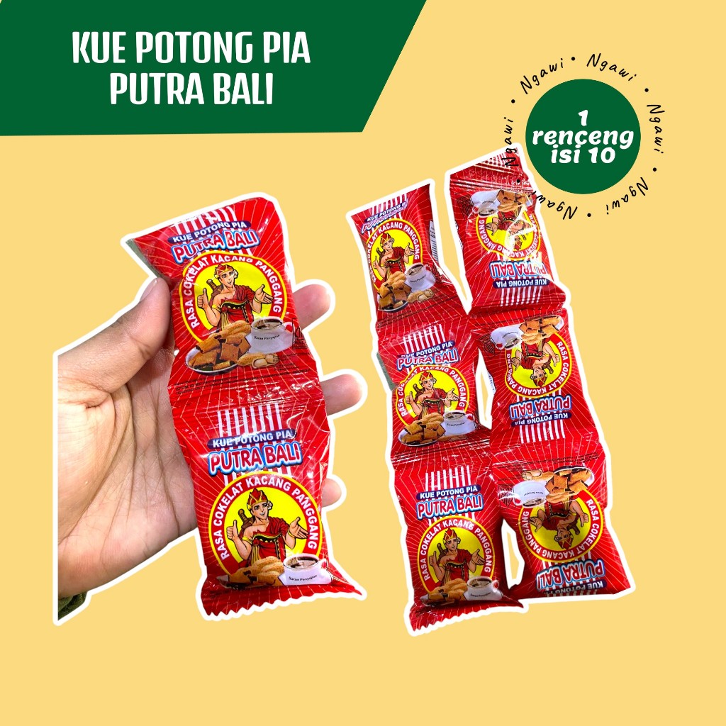 

KUE POTONG PIA PUTRA BALI , JAJANAN RENCENG,