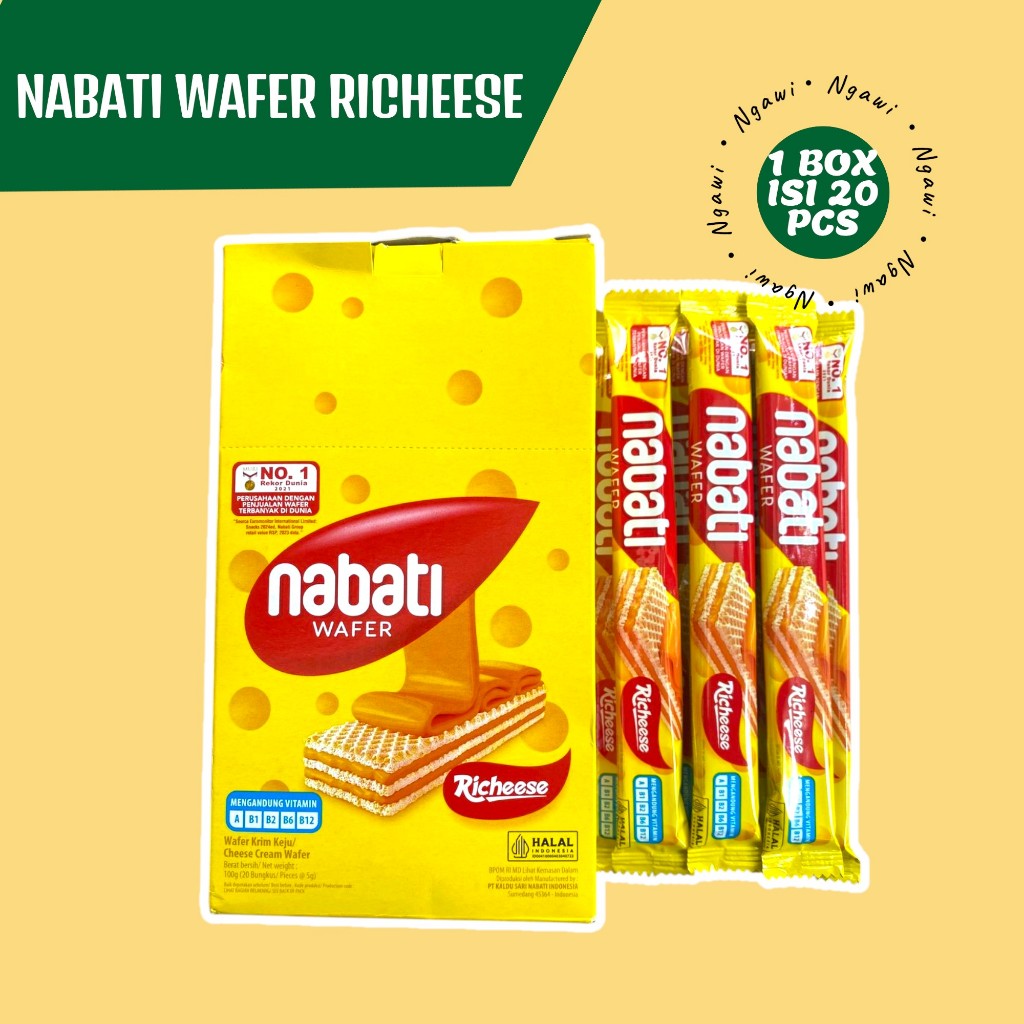 NABATI BOX WAFER RICHEESE ISI 20, NABATI WAFER