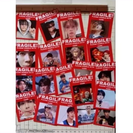 

[isi 48] PAKET HEMAT FRAGILE KPOP/ FRAGILE MEME/ STIKER FRAGILE CUSTOM 6x7 cm