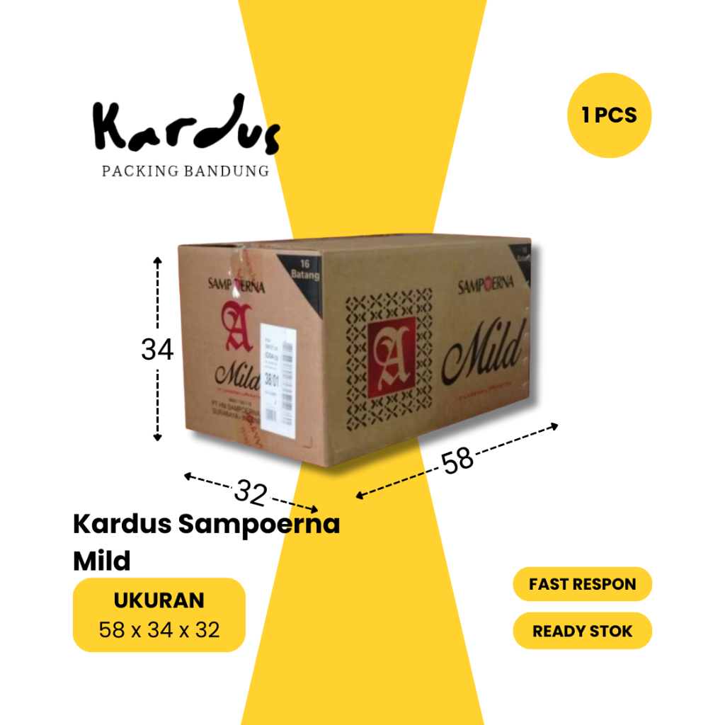 

Kardus Sampoerna Mild | Ukuran 58 x 20 x 24 | Kardus Packing Bandung - 1 Pcs