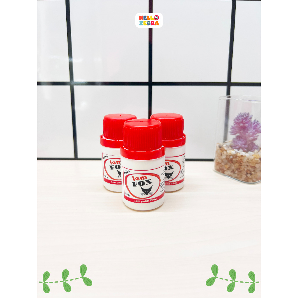 

Lem FOX Putih Perekat 50g | Lem untuk Kolase | Lem Biji-bijian | Lem Kertas | Lem kayu mini