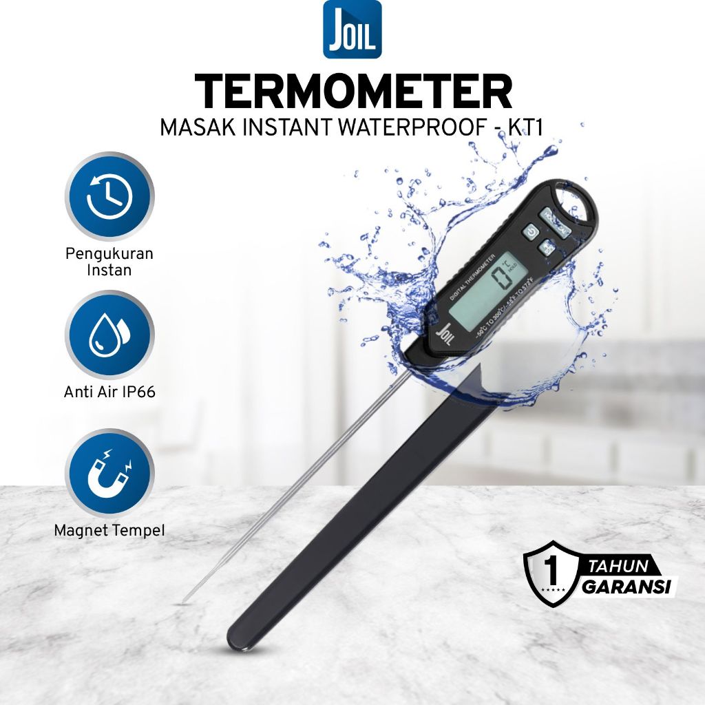 Joil Termometer Masak Digital Cooking Thermometer 0.1°C Waterproof KT1