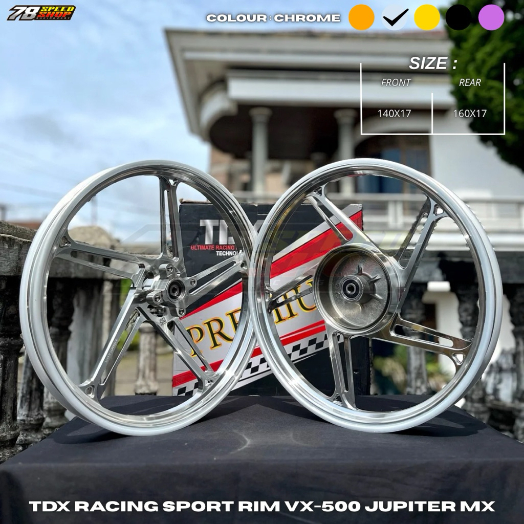 TDX RACING SPORT RIMS Velg Velk Racing Palang Bintang Laut Ring 14 Vx500 CNC Velag Vleg Vario 125 15