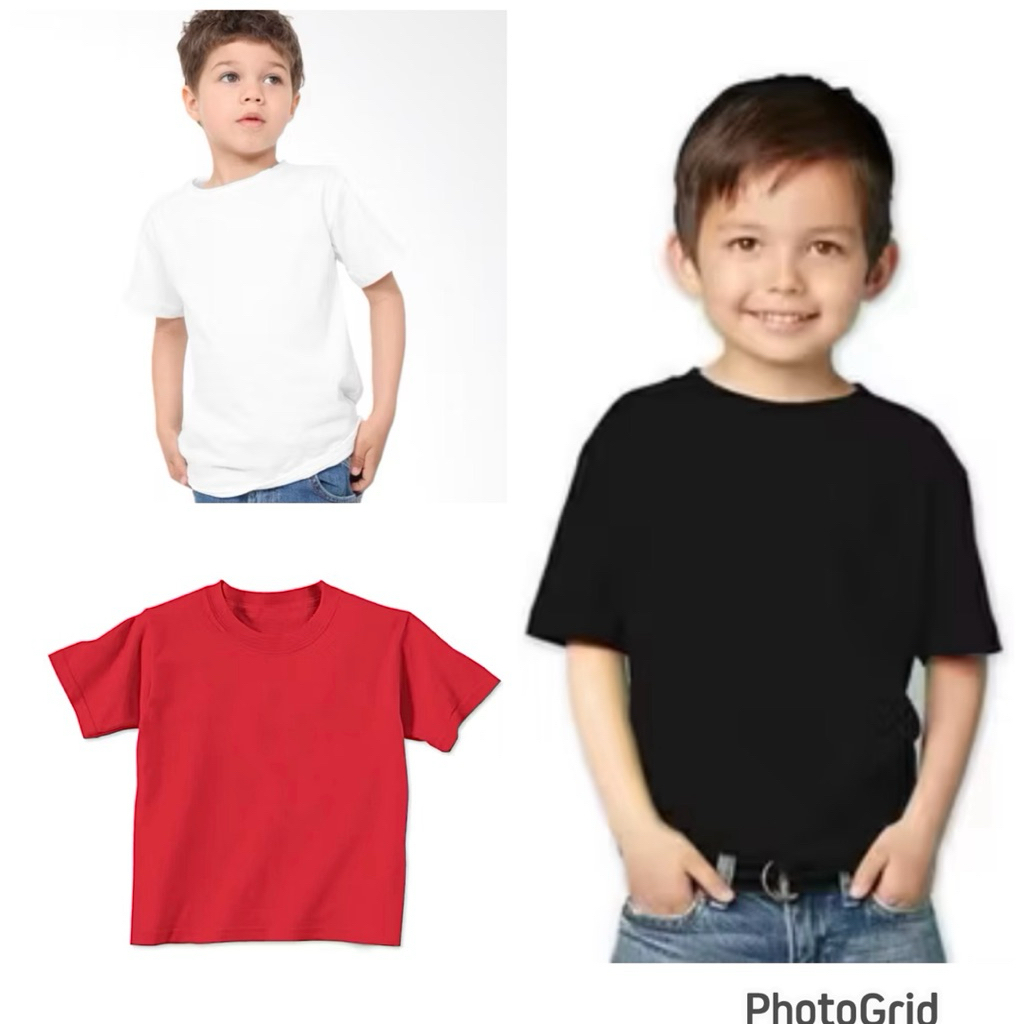 KAOS POLOS HITAM ANAK / KAOS POLOS MERAH ANAK / KAOS POLOS PUTIH ANAK / KAOS POLOS ANAK/ KAOS POLOS 
