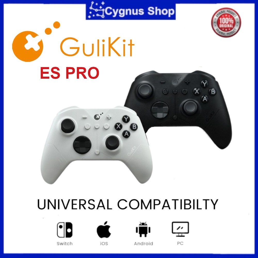 GuliKit ES PRO Controller Wireless Gamepad Hall Effect Stick Triggers Multi-Platform