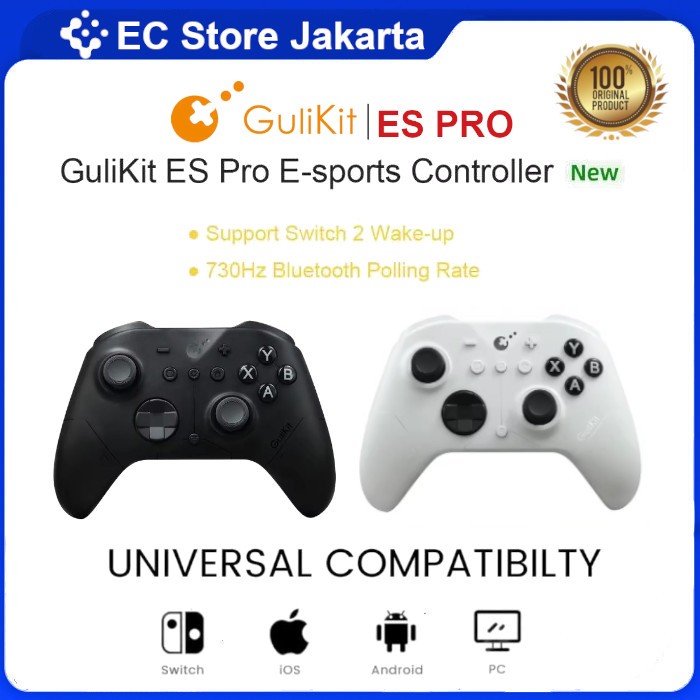 GuliKit ES PRO Wireless Gamepad Controller Hall Effect Joystick Triggers Multi-Platform