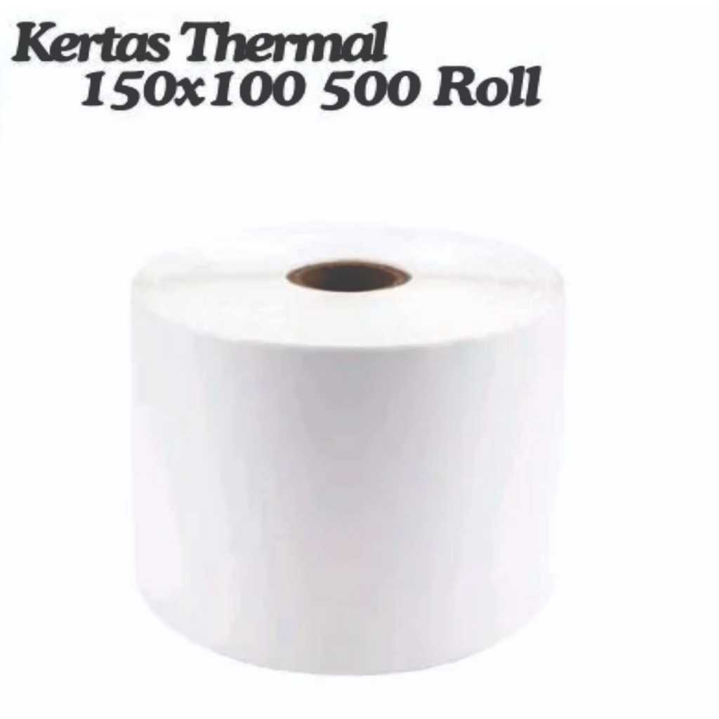 

KERTAS PRINT RESI LABEL STIKER THERMAL 100X150 MM 500PCS A6